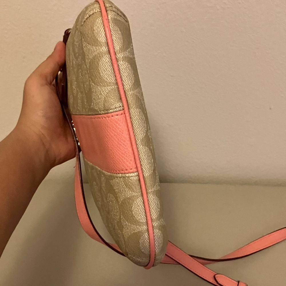 Coach Beige and Pink Crossbody Bag - Picture 10 of 15